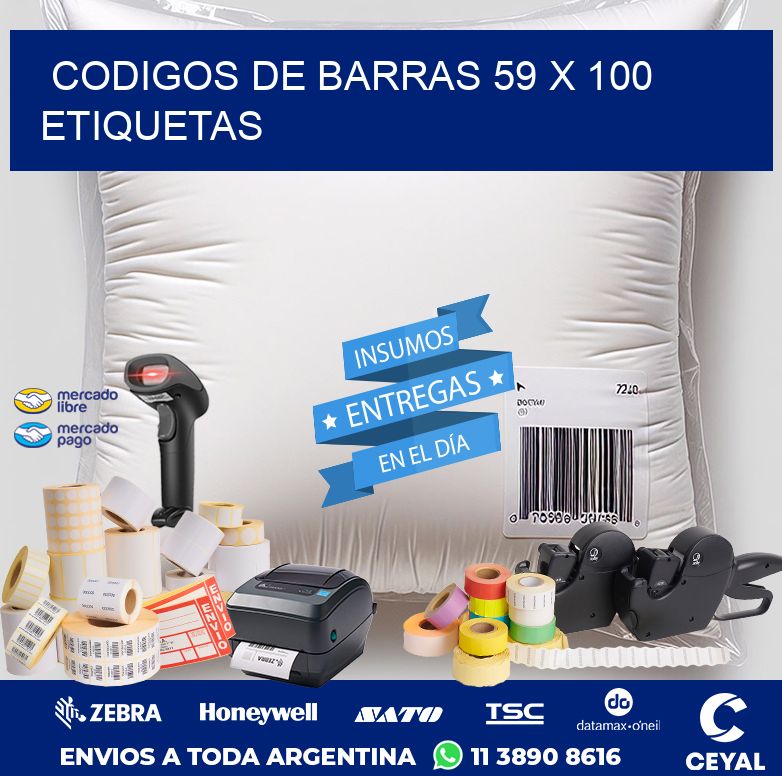 codigos de barras 59 x 100 etiquetas
