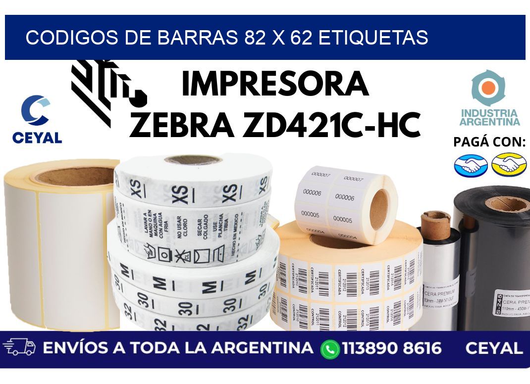 codigos de barras 82 x 62 etiquetas