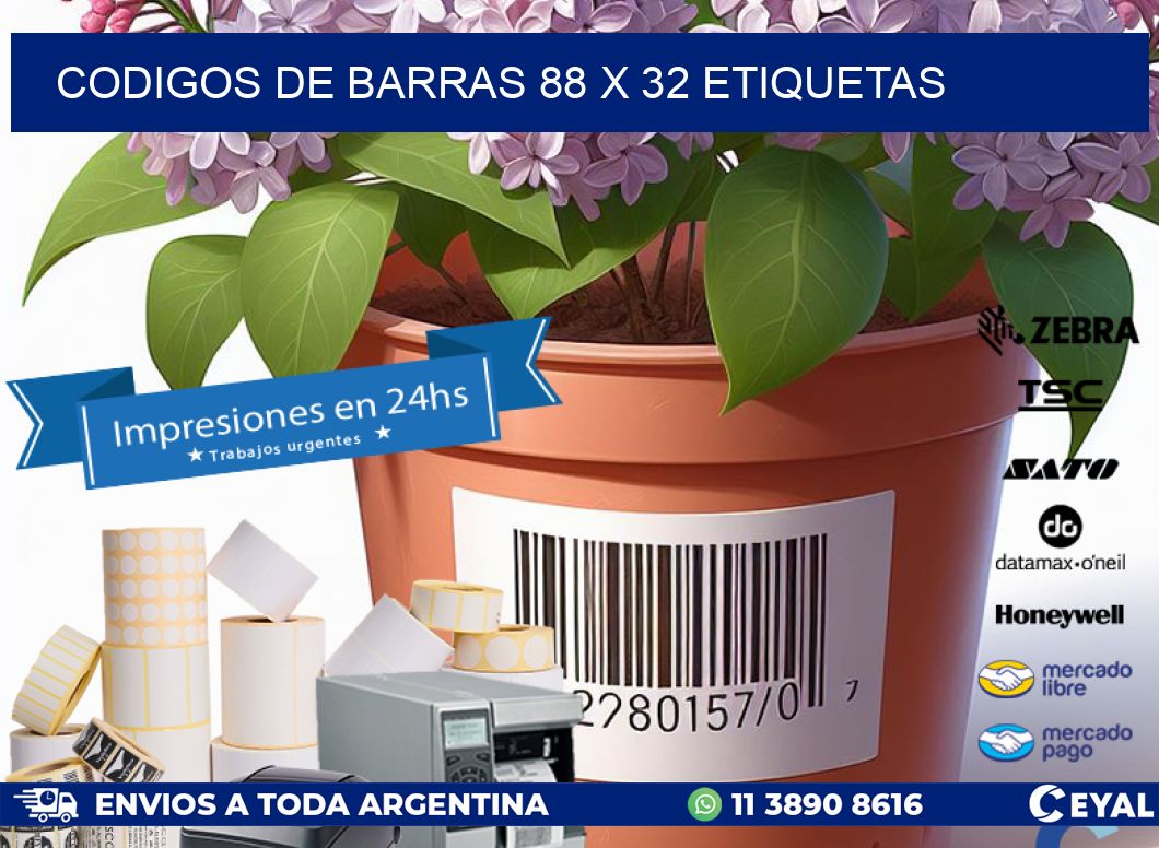 codigos de barras 88 x 32 etiquetas