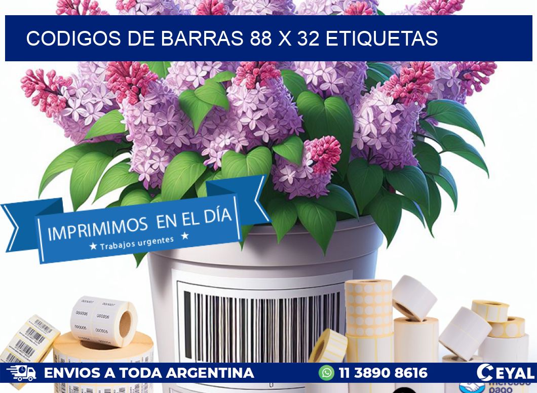 codigos de barras 88 x 32 etiquetas