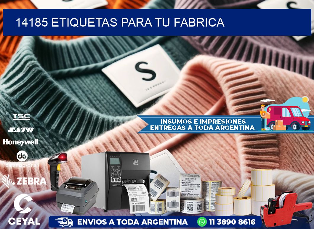 14185 etiquetas para tu fabrica