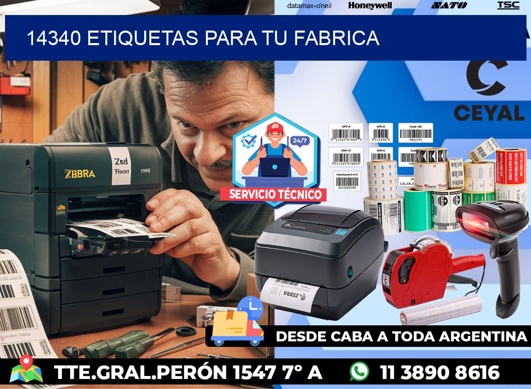 14340 etiquetas para tu fabrica