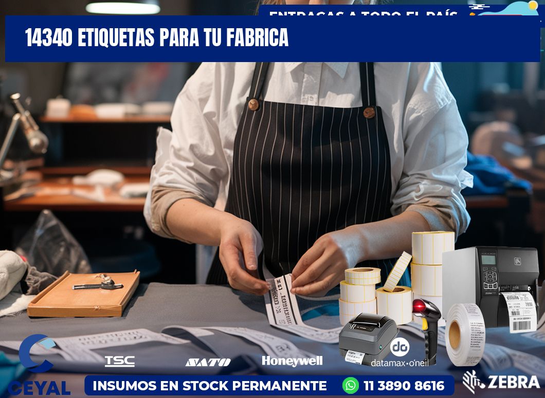 14340 etiquetas para tu fabrica