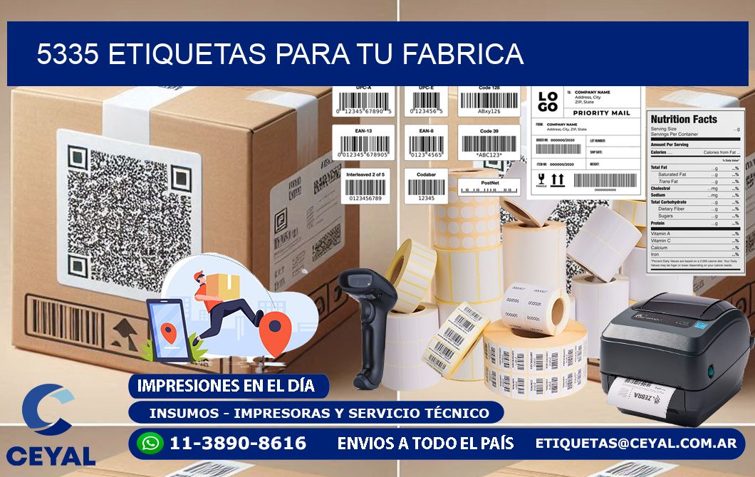 5335 etiquetas para tu fabrica