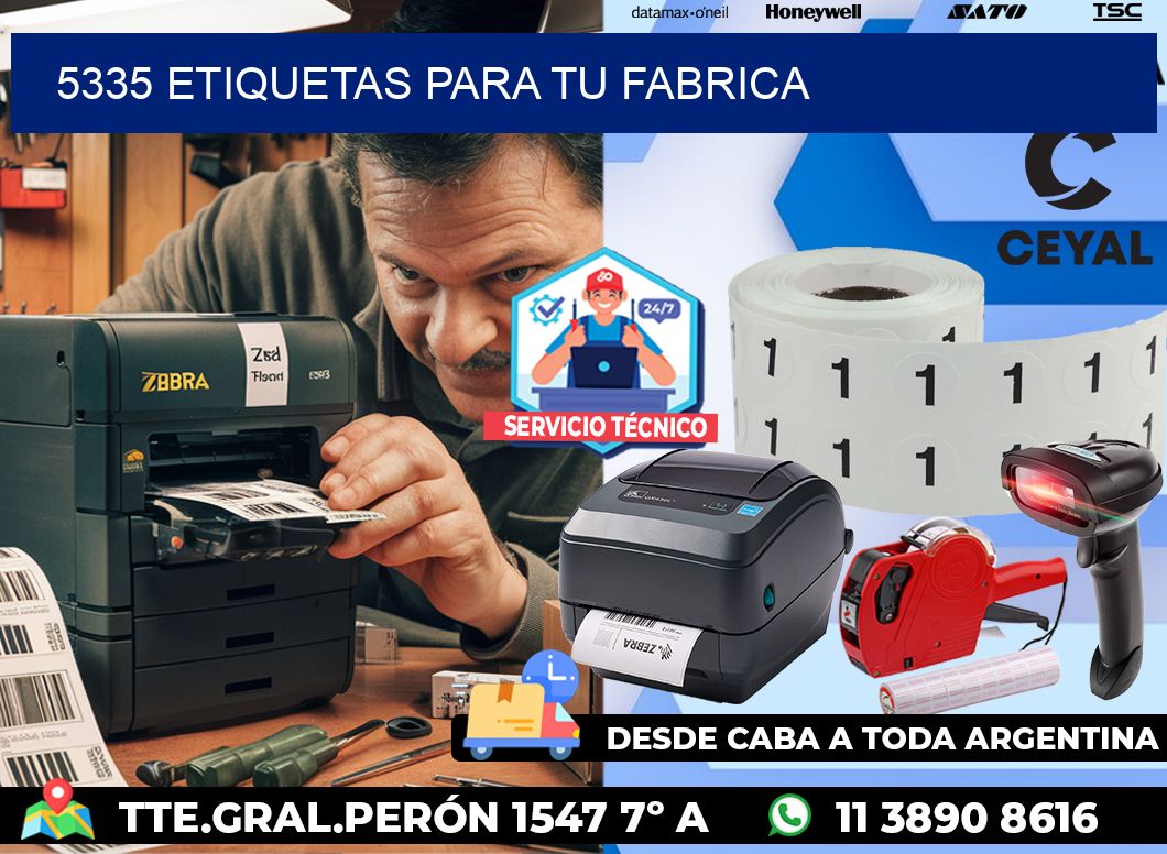 5335 etiquetas para tu fabrica