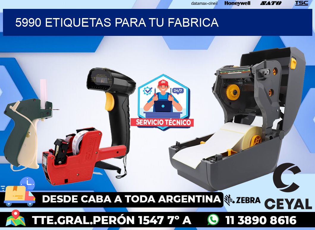 5990 etiquetas para tu fabrica