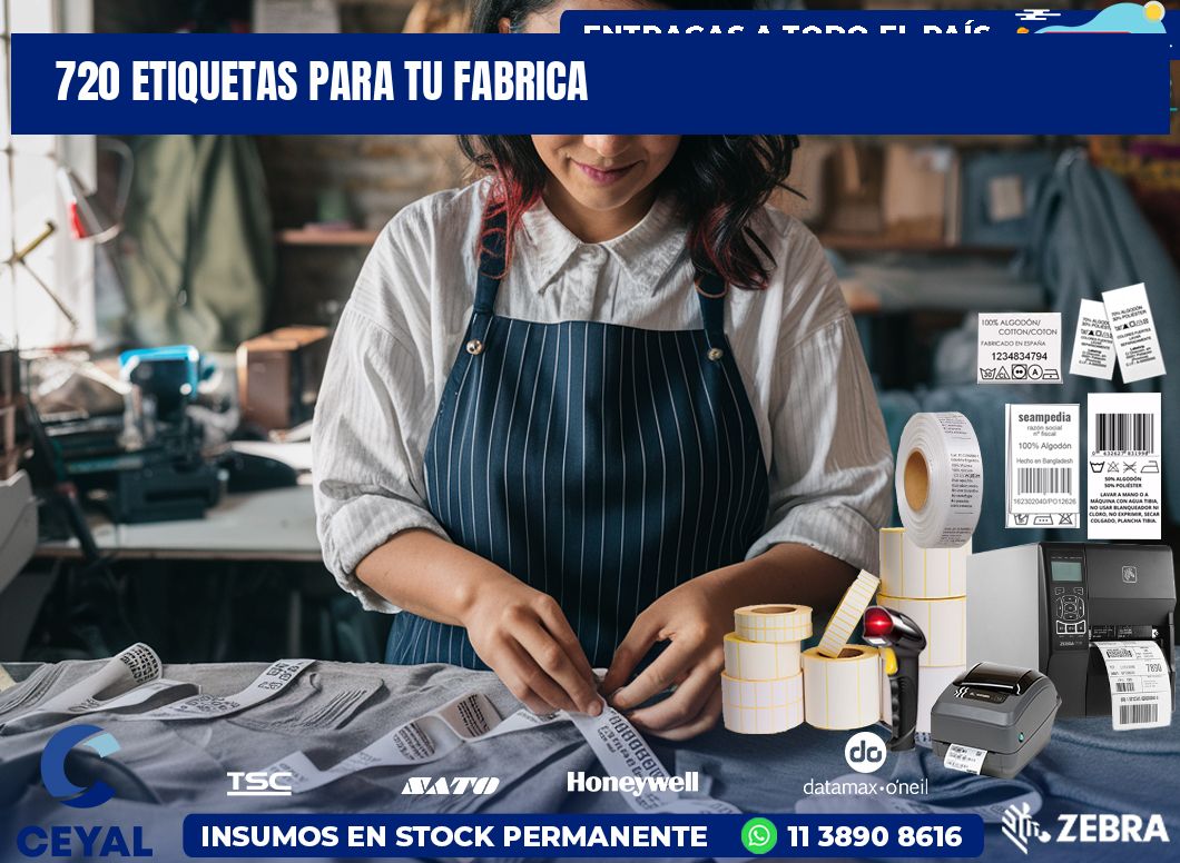 720 etiquetas para tu fabrica