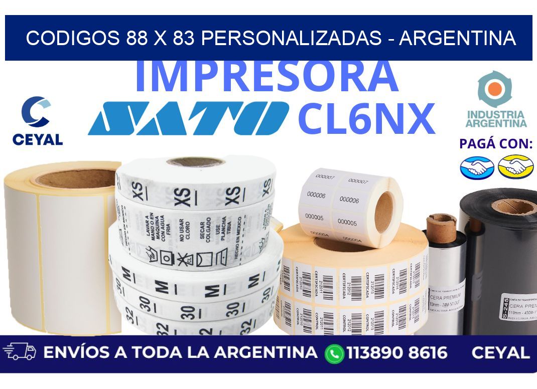 codigos 88 x 83 personalizadas - Argentina