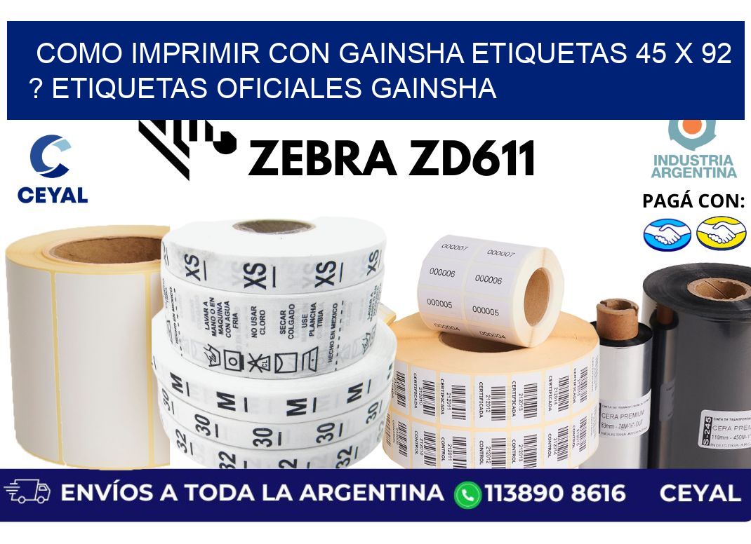como imprimir con gainsha etiquetas 45 x 92 ? etiquetas oficiales gainsha