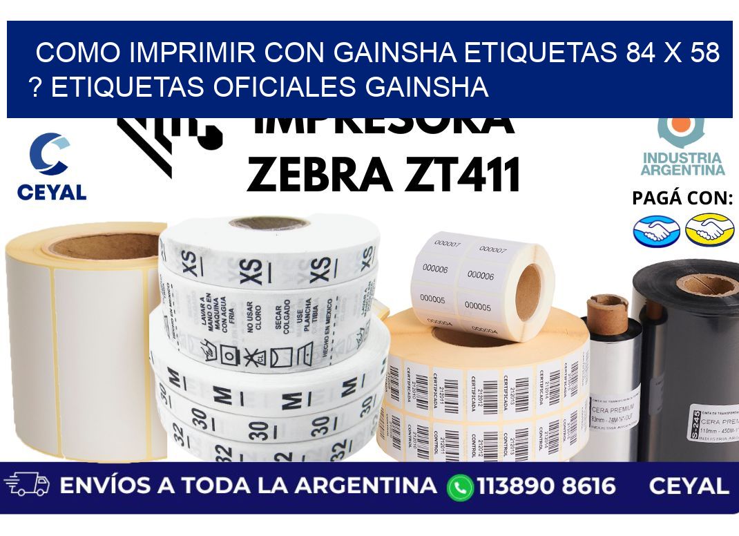 como imprimir con gainsha etiquetas 84 x 58 ? etiquetas oficiales gainsha