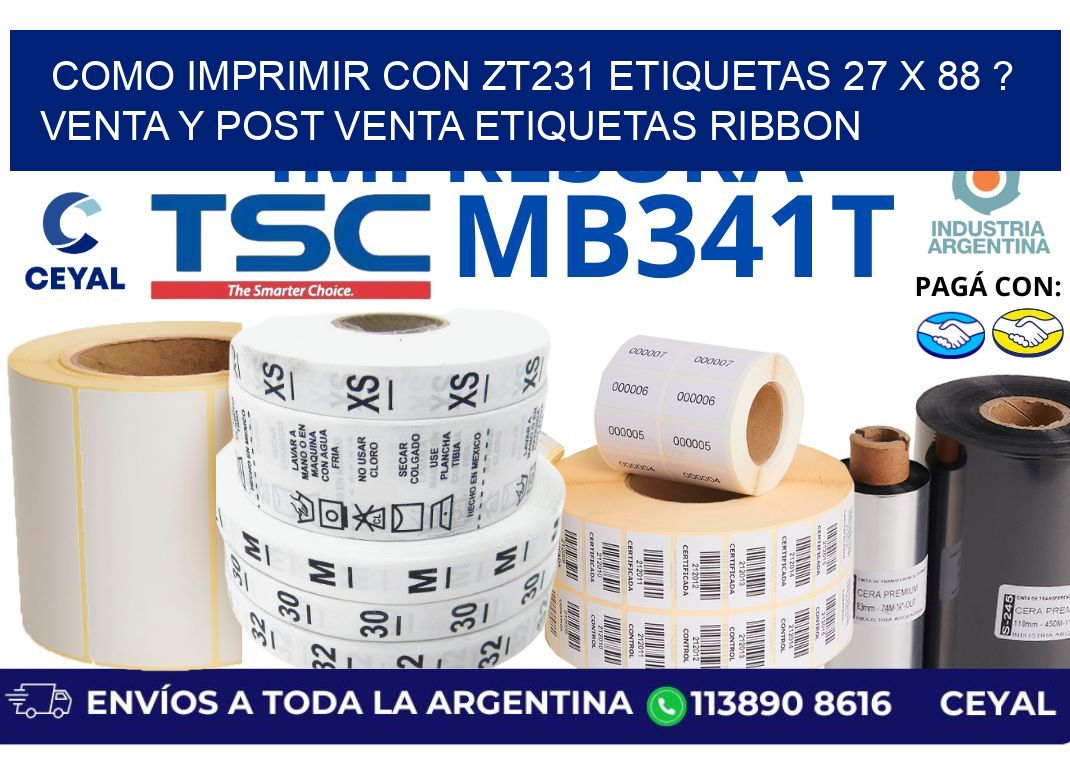 como imprimir con zt231 etiquetas 27 x 88 ? Venta y post venta etiquetas ribbon