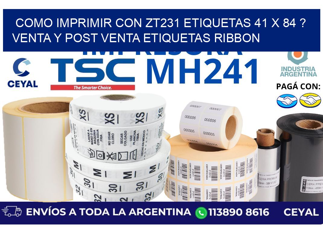como imprimir con zt231 etiquetas 41 x 84 ? Venta y post venta etiquetas ribbon