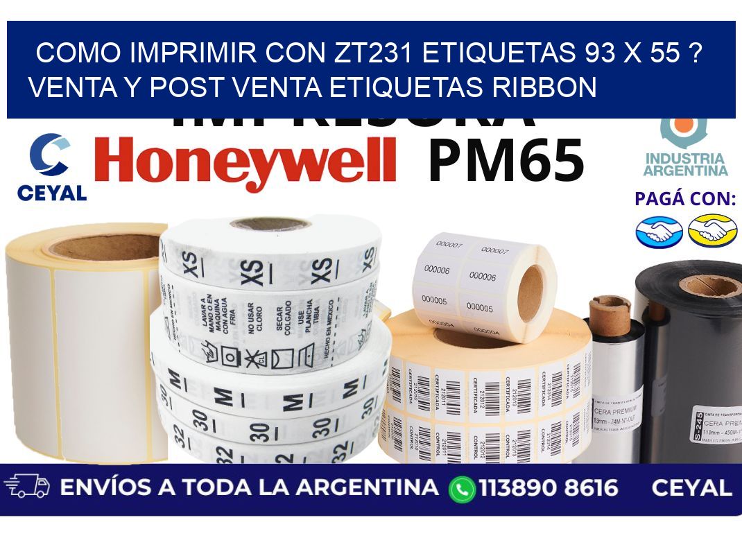 como imprimir con zt231 etiquetas 93 x 55 ? Venta y post venta etiquetas ribbon