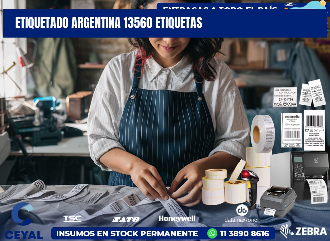 etiquetado argentina 13560 etiquetas