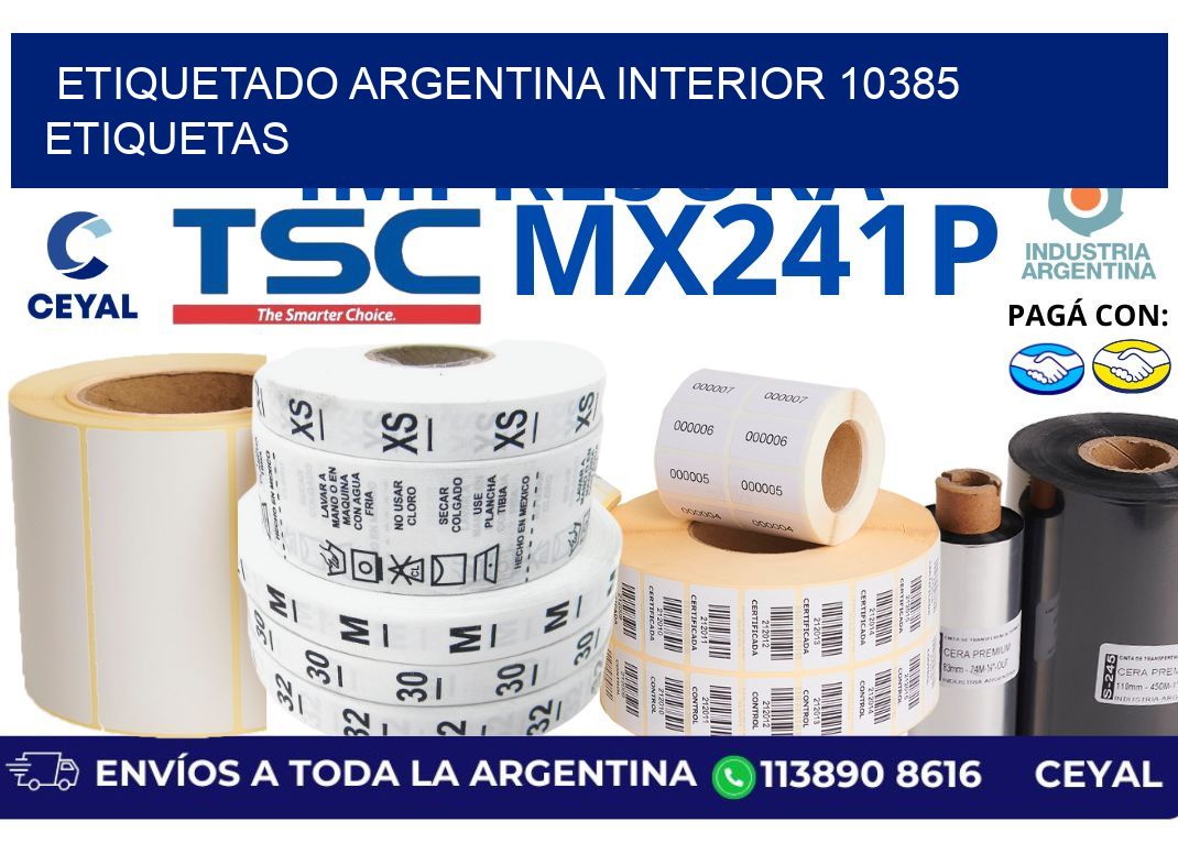 etiquetado argentina interior 10385 etiquetas