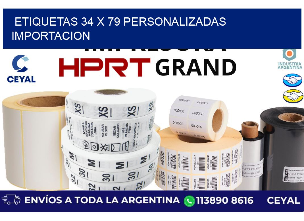 etiquetas 34 x 79 personalizadas importacion