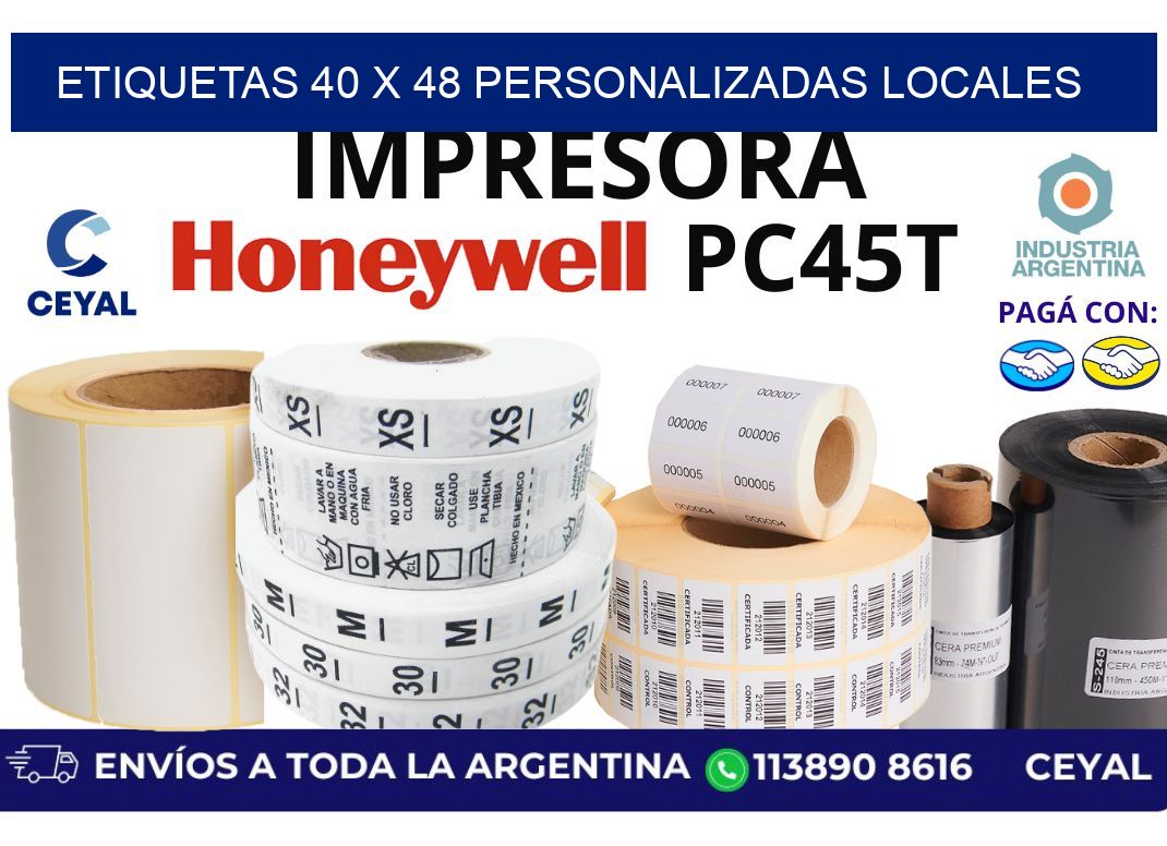 etiquetas 40 x 48 personalizadas locales