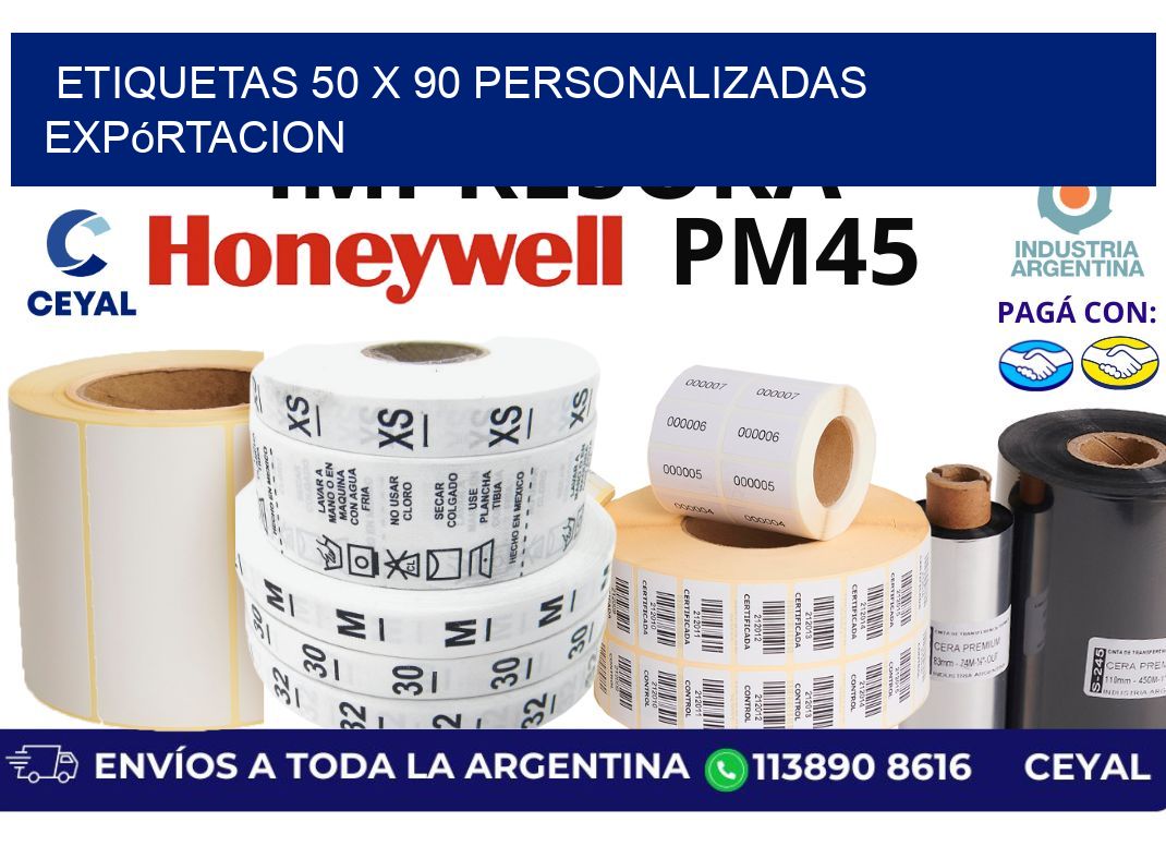 etiquetas 50 x 90 personalizadas expórtacion