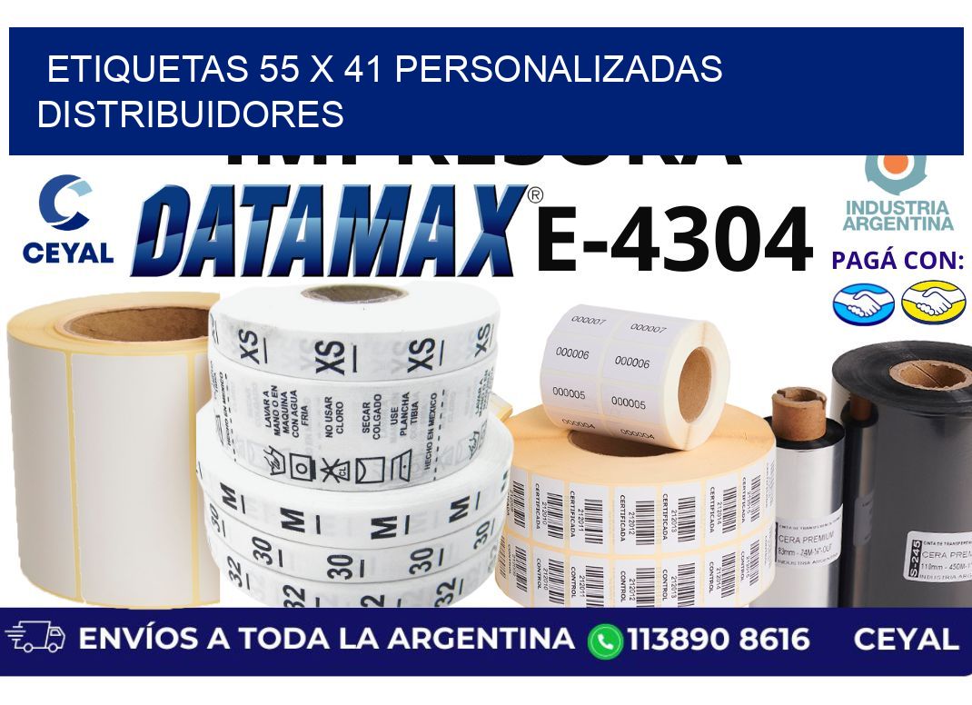 etiquetas 55 x 41 personalizadas distribuidores