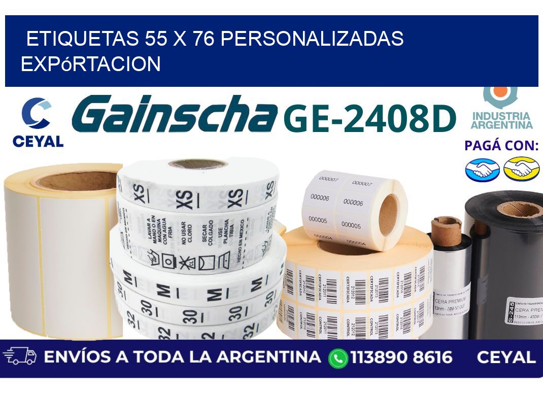 etiquetas 55 x 76 personalizadas expórtacion