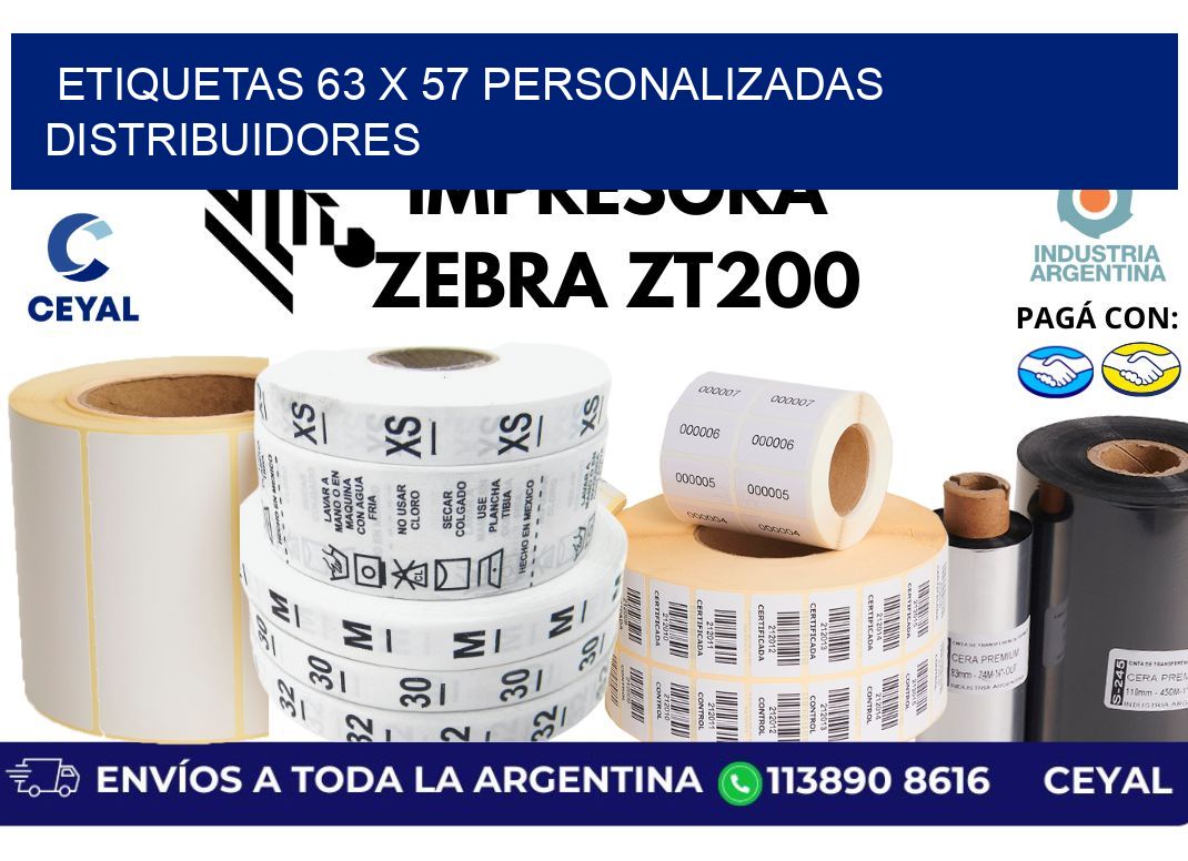 etiquetas 63 x 57 personalizadas distribuidores