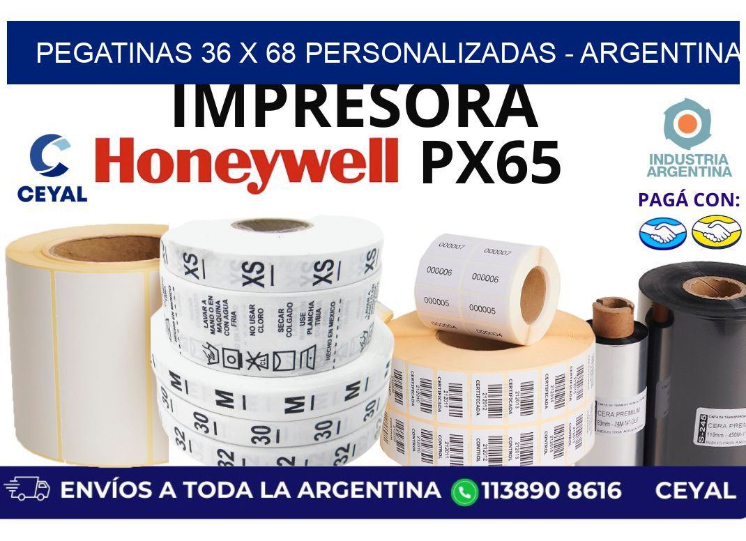 pegatinas 36 x 68 personalizadas – Argentina
