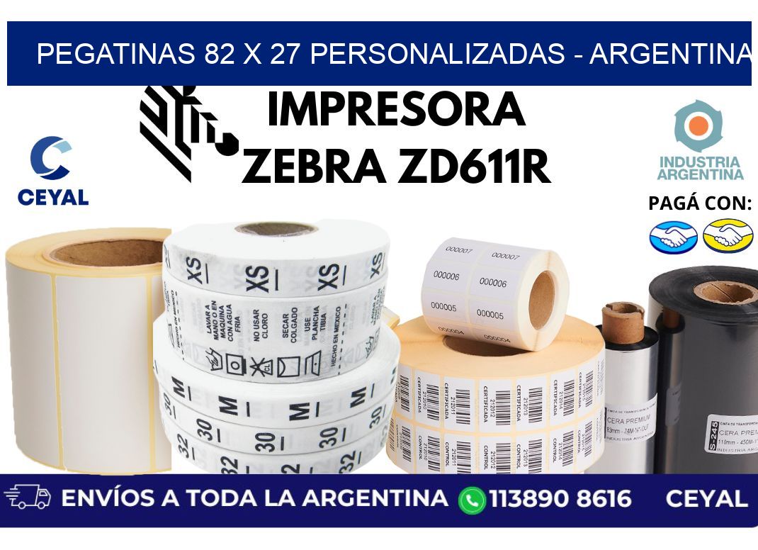 pegatinas 82 x 27 personalizadas - Argentina