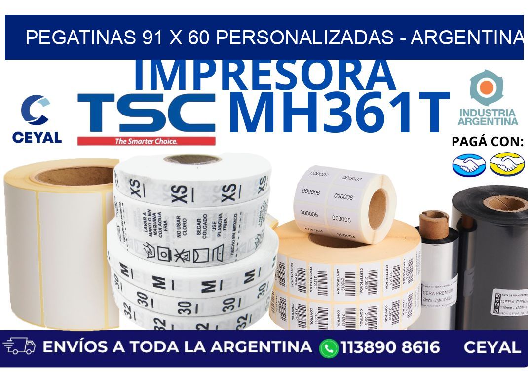 pegatinas 91 x 60 personalizadas - Argentina