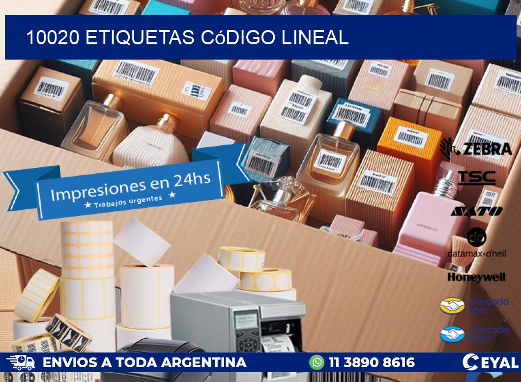 10020 Etiquetas código lineal
