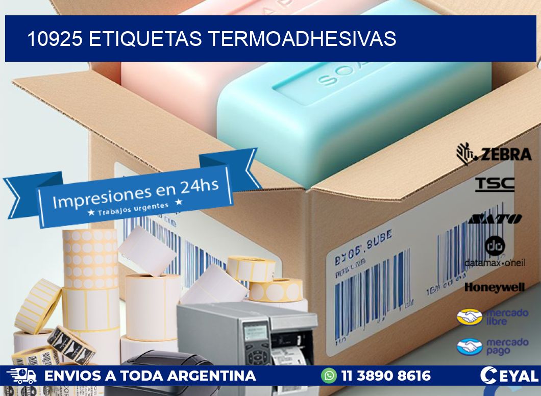 10925 etiquetas termoadhesivas