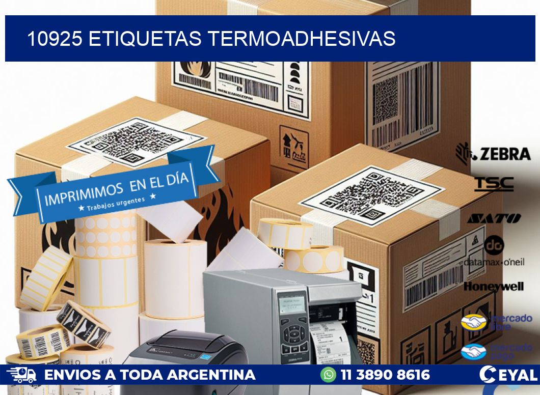 10925 etiquetas termoadhesivas
