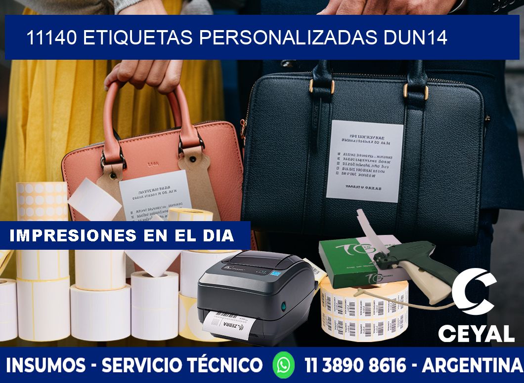 11140 Etiquetas personalizadas dun14