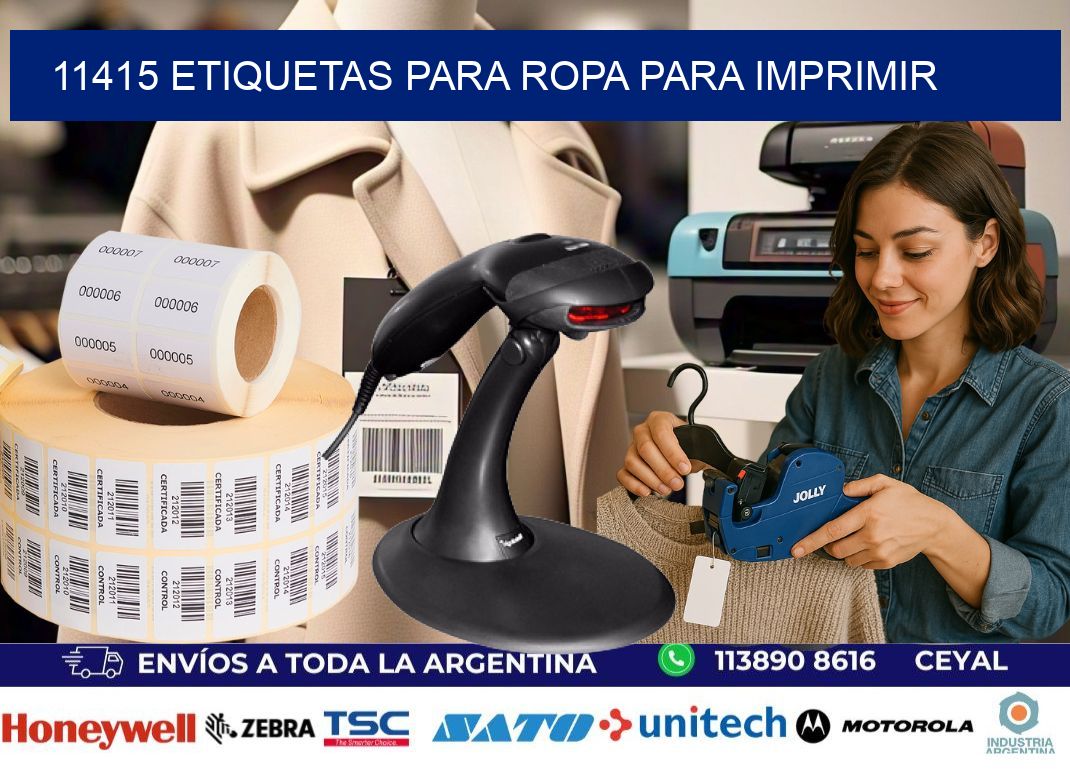 11415 Etiquetas para ropa para imprimir