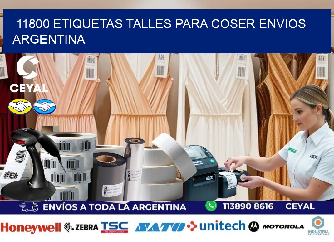 11800 ETIQUETAS TALLES PARA COSER ENVIOS ARGENTINA