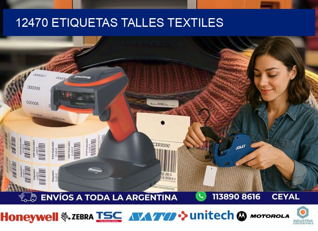 12470 ETIQUETAS TALLES TEXTILES