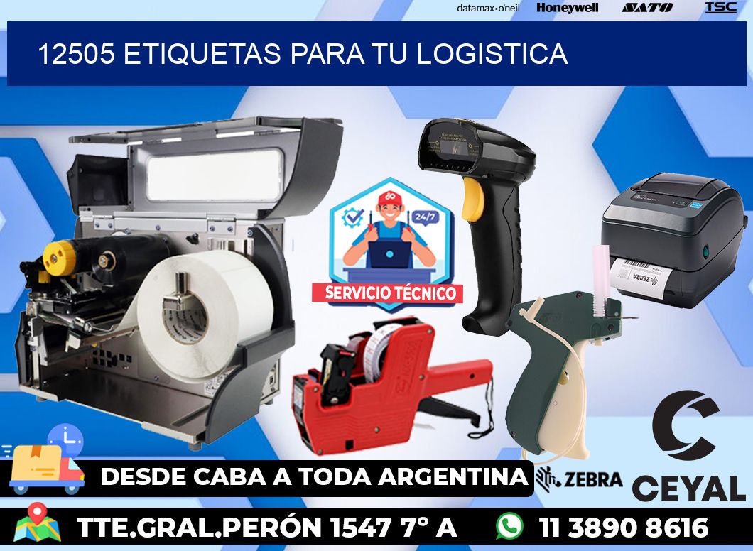 12505 etiquetas para tu logistica