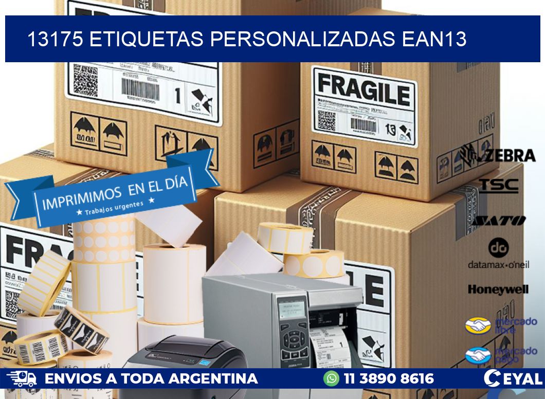 13175 Etiquetas personalizadas ean13