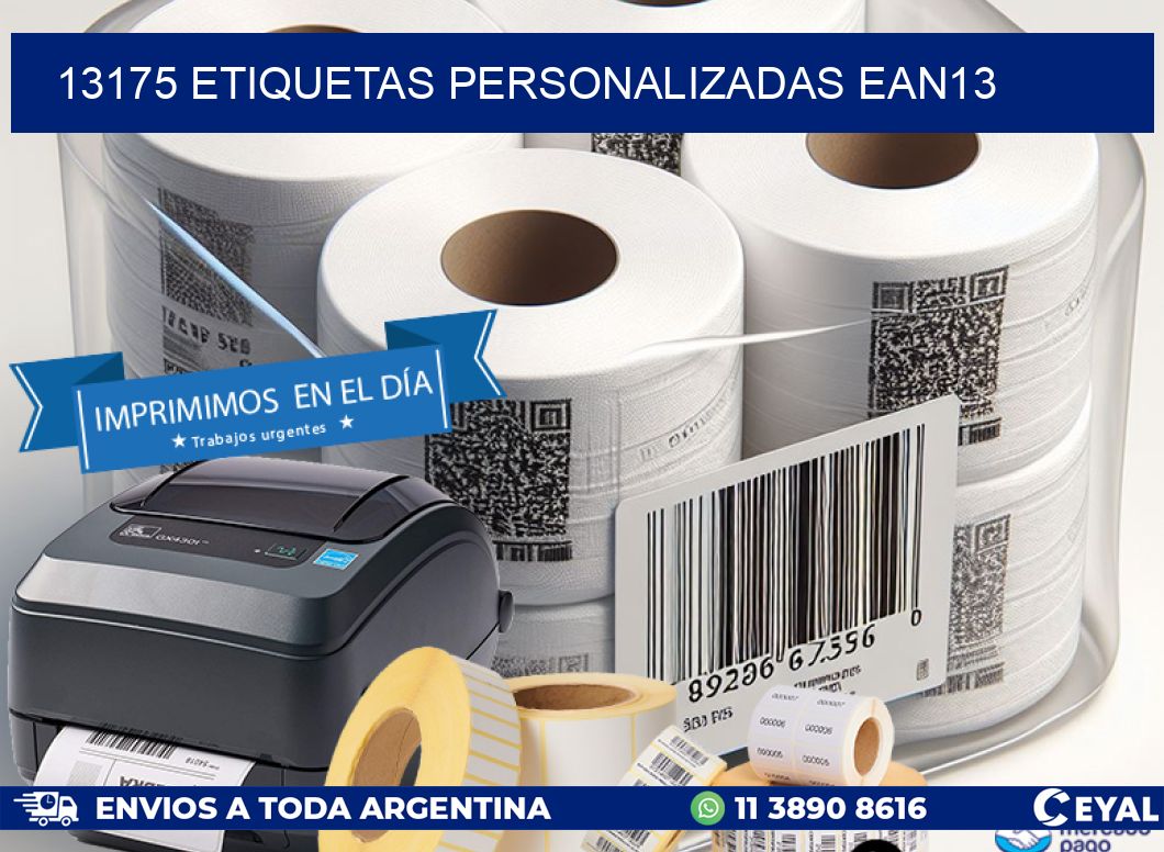 13175 Etiquetas personalizadas ean13