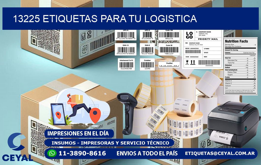 13225 etiquetas para tu logistica