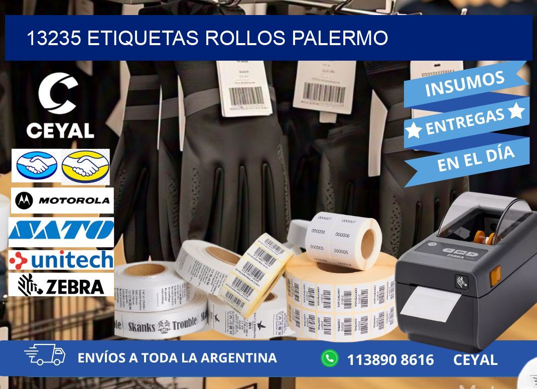 13235 etiquetas rollos PALERMO
