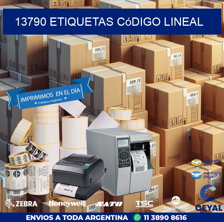 13790 Etiquetas código lineal