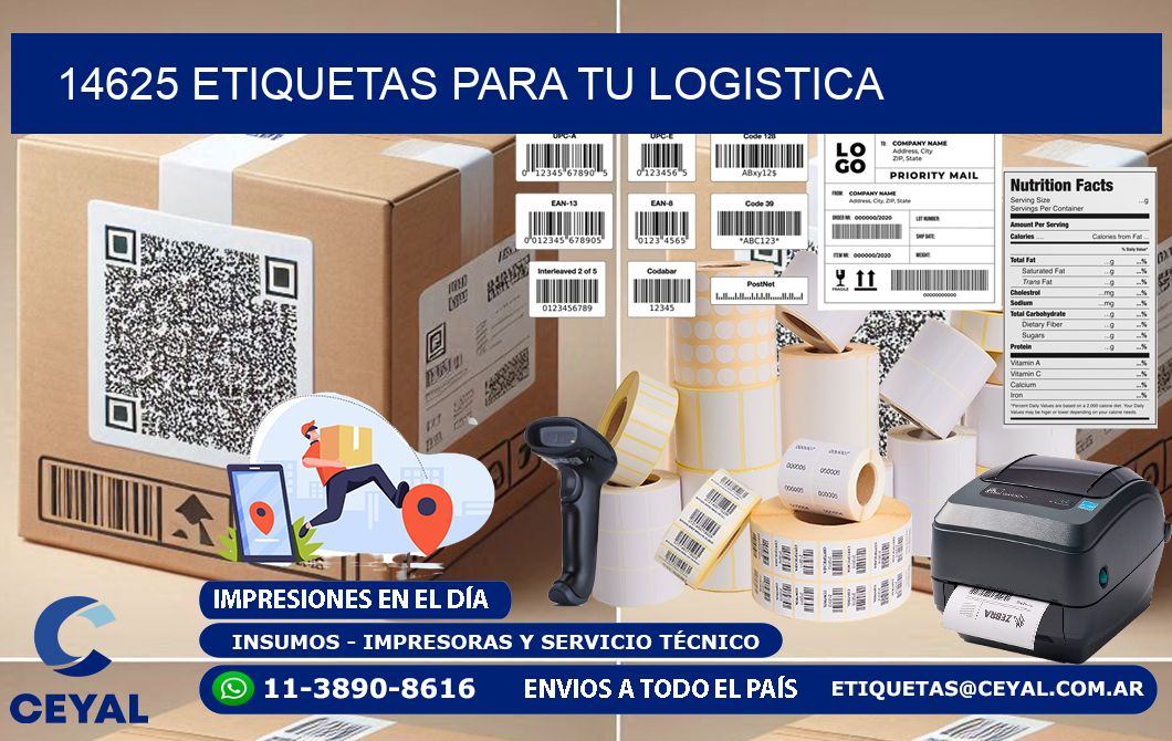 14625 etiquetas para tu logistica