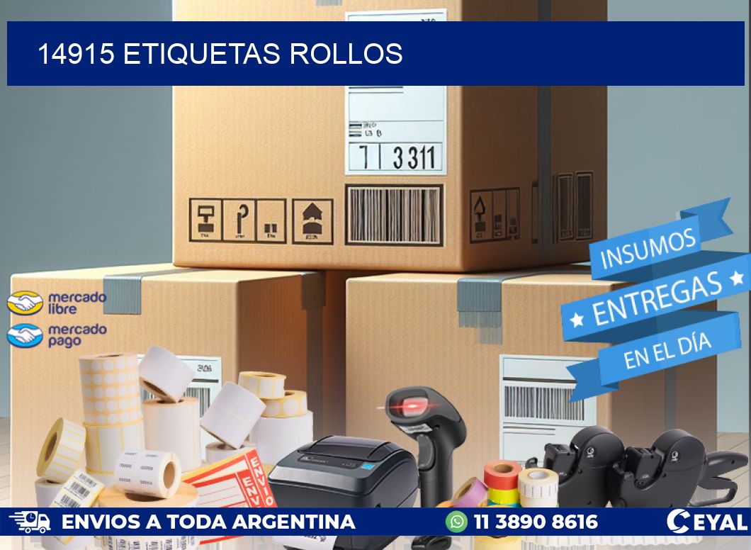 14915 etiquetas rollos