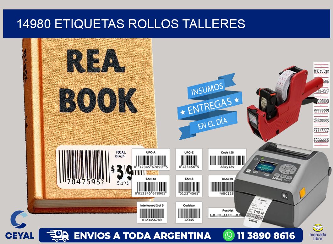 14980 etiquetas rollos TALLERES