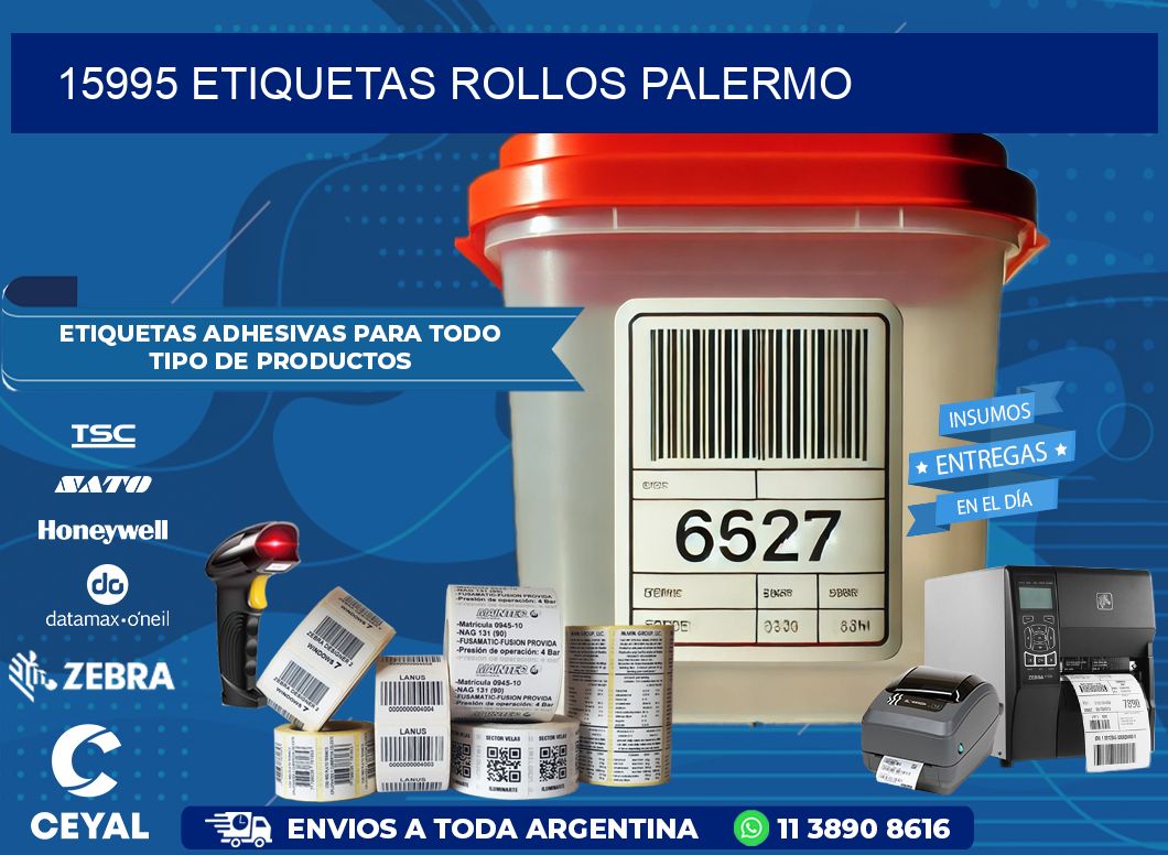 15995 etiquetas rollos PALERMO