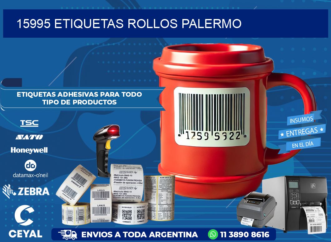 15995 etiquetas rollos PALERMO