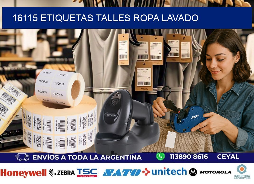 16115 ETIQUETAS TALLES ROPA LAVADO