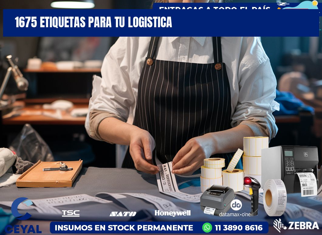 1675 etiquetas para tu logistica