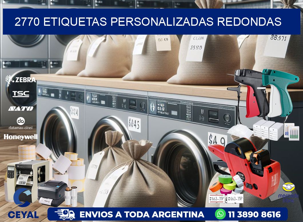 2770 Etiquetas personalizadas redondas