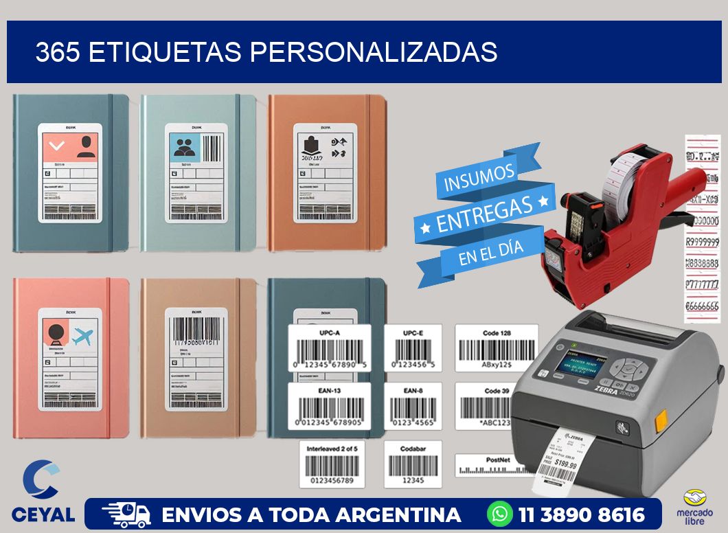 365 Etiquetas personalizadas